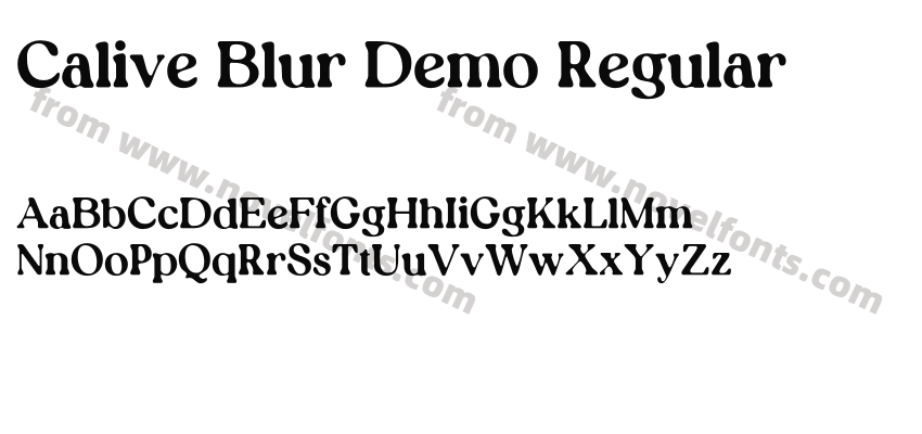 Calive Blur Demo RegularPreview