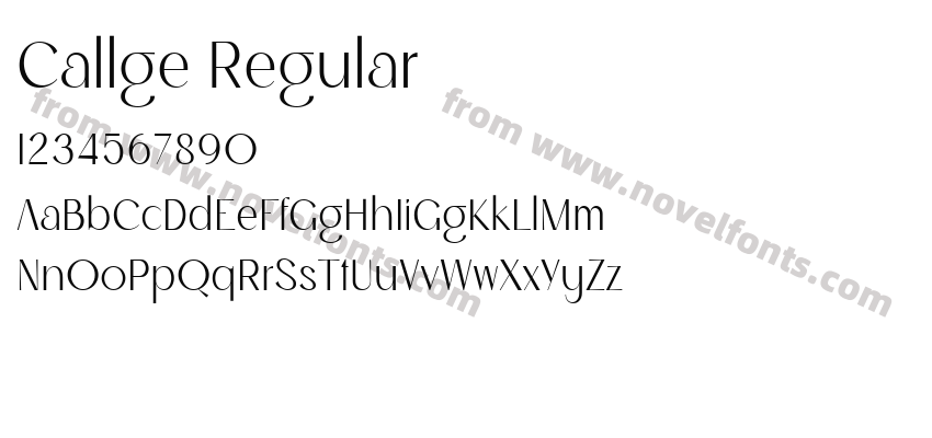 Callge RegularPreview