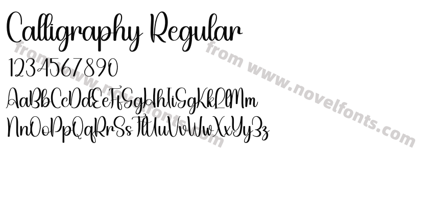 Calligraphy RegularPreview