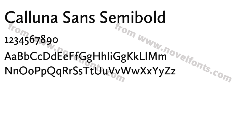 Calluna Sans SemiboldPreview