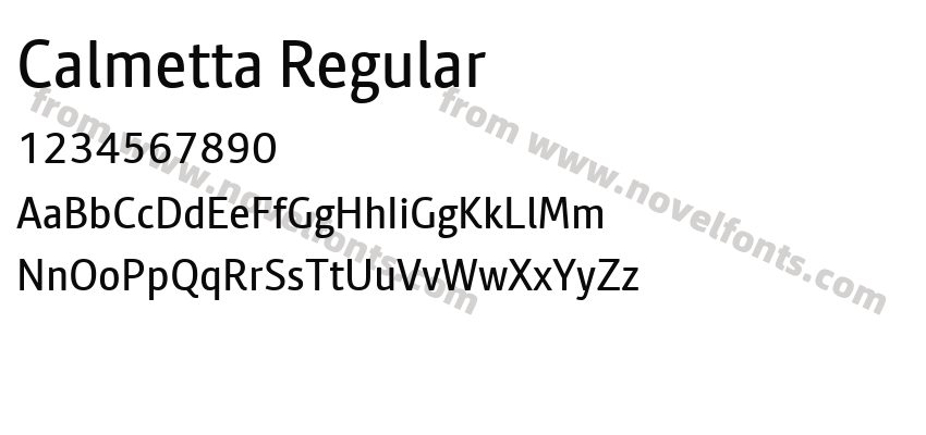Calmetta RegularPreview