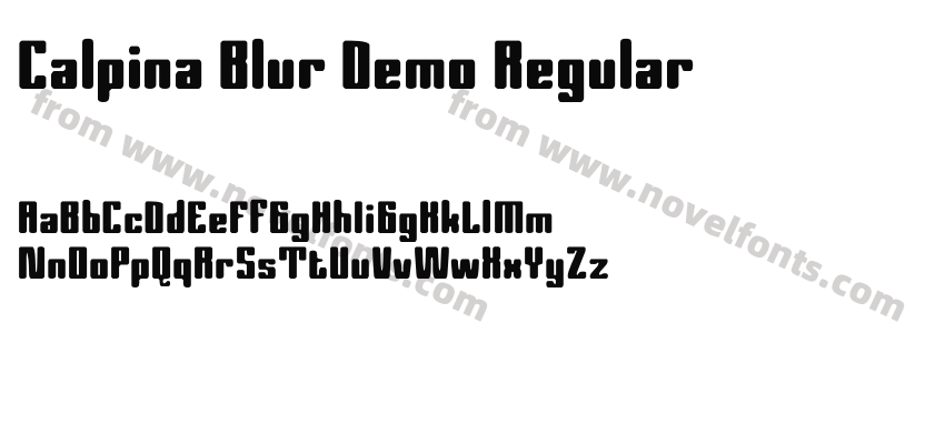 Calpina Blur Demo RegularPreview