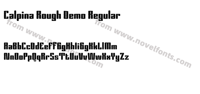 Calpina Rough Demo RegularPreview