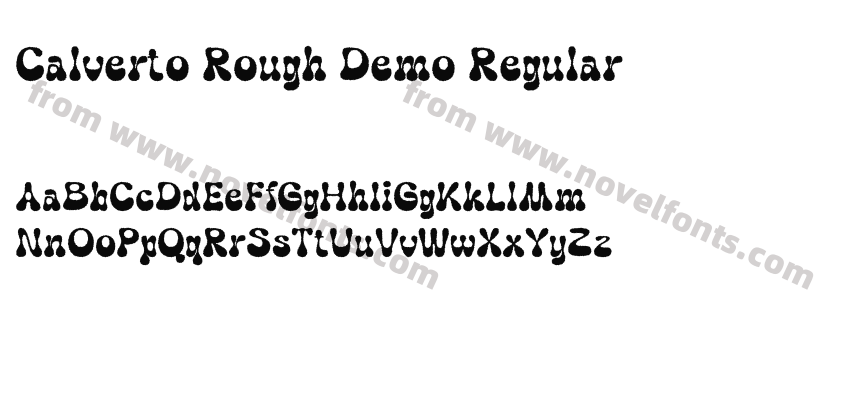 Calverto Rough Demo RegularPreview