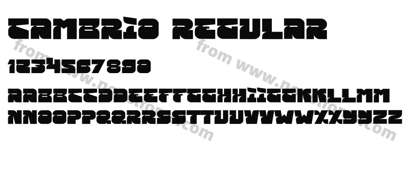 Cambrio RegularPreview