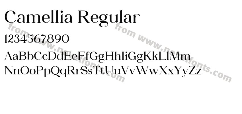 Camellia RegularPreview
