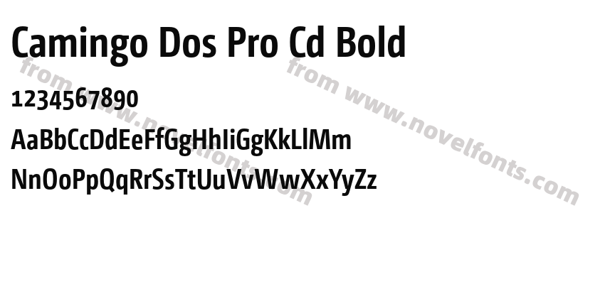 Camingo Dos Pro Cd BoldPreview