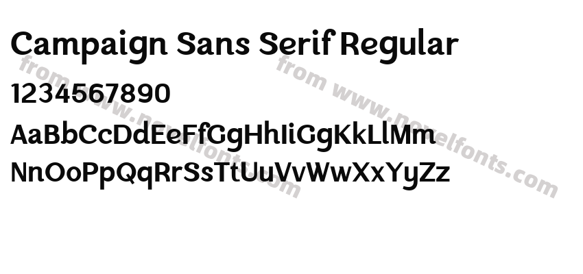 Campaign Sans Serif RegularPreview