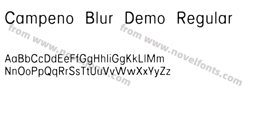Campeno Blur Demo RegularPreview