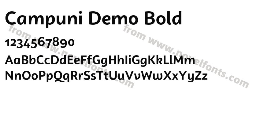 Campuni Demo BoldPreview