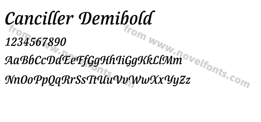 Canciller DemiboldPreview