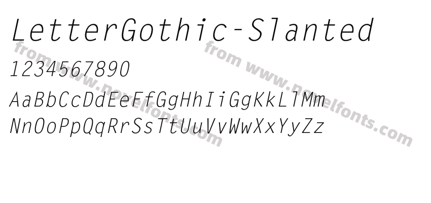 LetterGothic-SlantedPreview