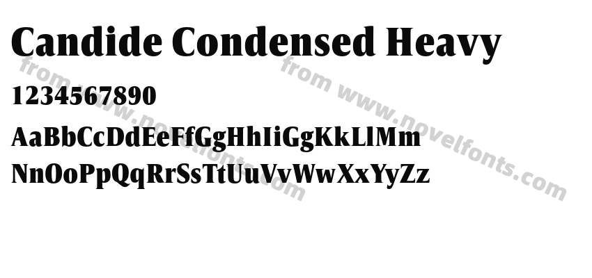 Candide Condensed HeavyPreview