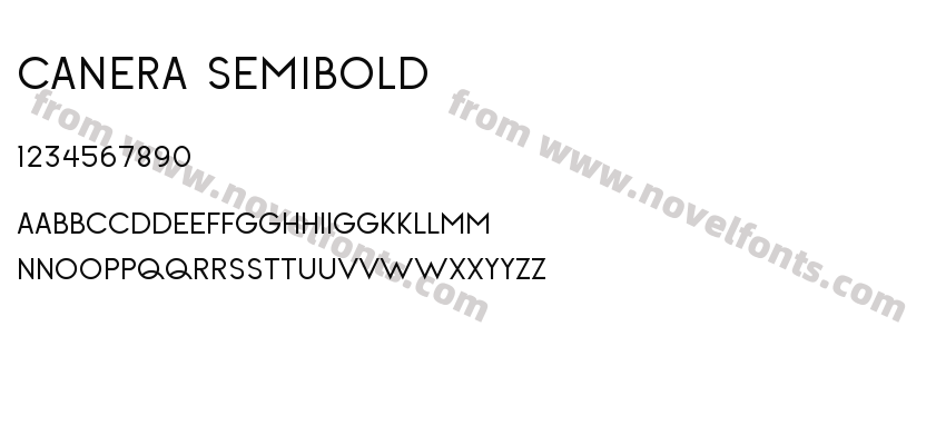 Canera SemiboldPreview