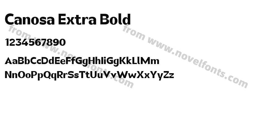 Canosa Extra BoldPreview