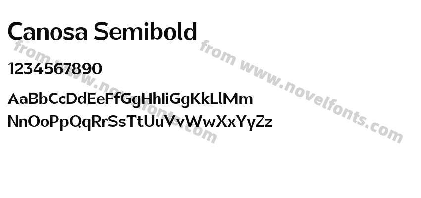 Canosa SemiboldPreview
