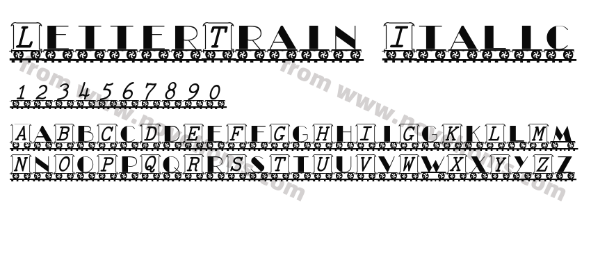 LetterTrain ItalicPreview