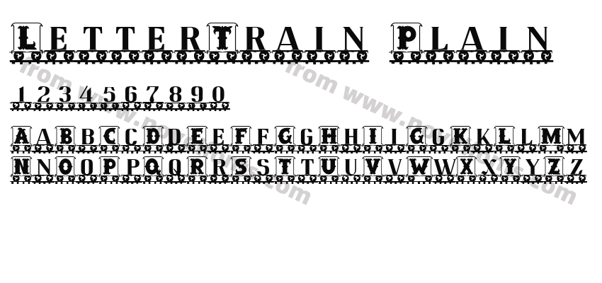 LetterTrain PlainPreview