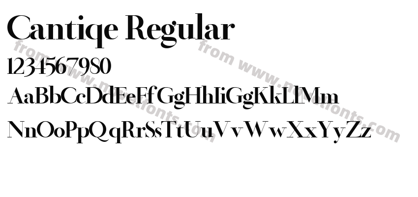 Cantiqe RegularPreview