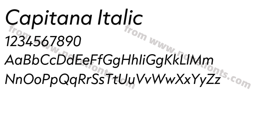 Capitana ItalicPreview