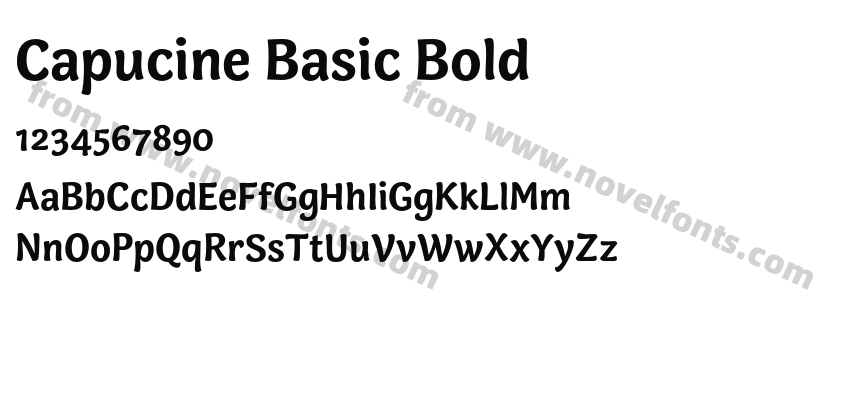 Capucine Basic BoldPreview