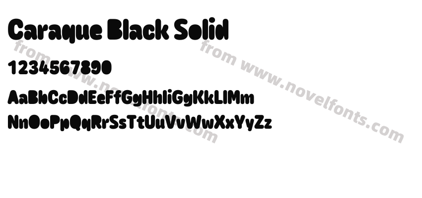 Caraque Black SolidPreview