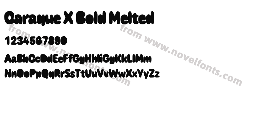 Caraque X Bold MeltedPreview