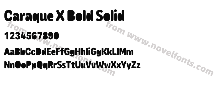Caraque X Bold SolidPreview
