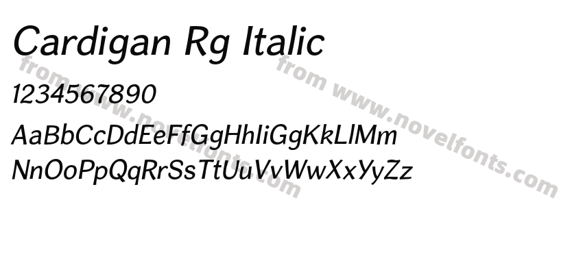 Cardigan Rg ItalicPreview