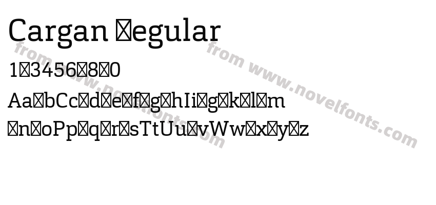 Cargan RegularPreview