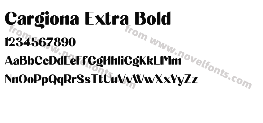 Cargiona Extra BoldPreview