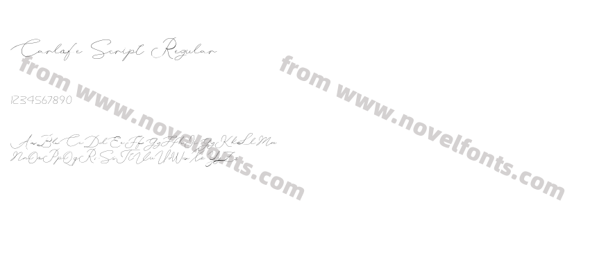 Carlofe Script RegularPreview