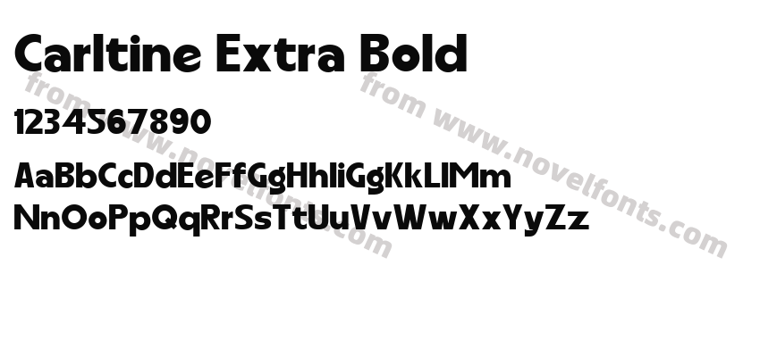 Carltine Extra BoldPreview