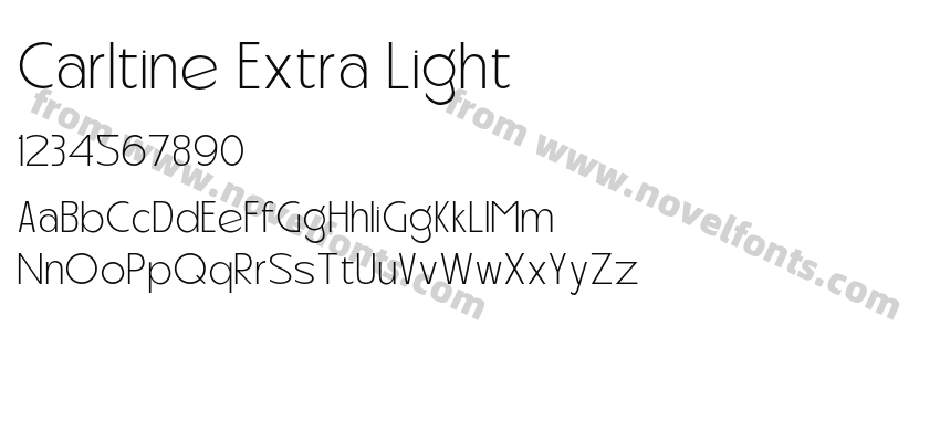 Carltine Extra LightPreview