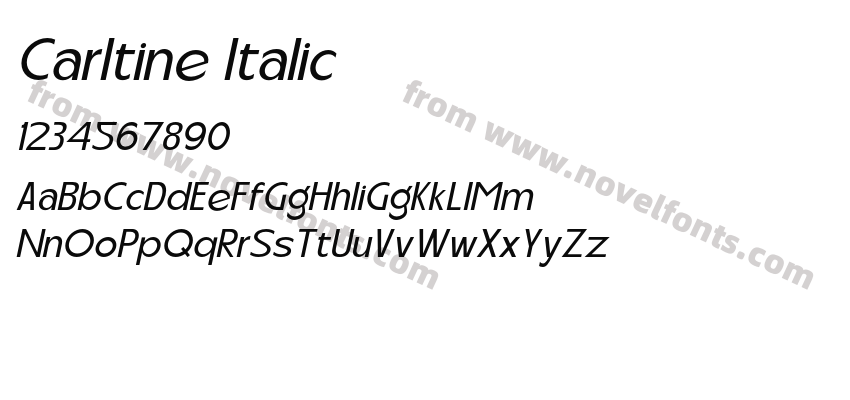 Carltine ItalicPreview