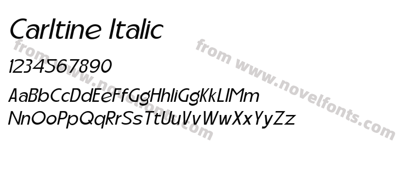 Carltine ItalicPreview