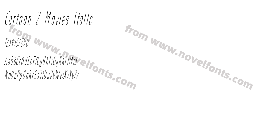 Cartoon 2 Movies ItalicPreview