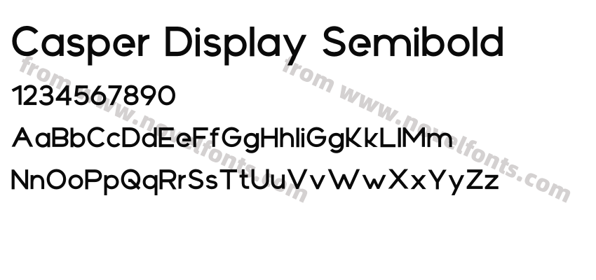 Casper Display SemiboldPreview