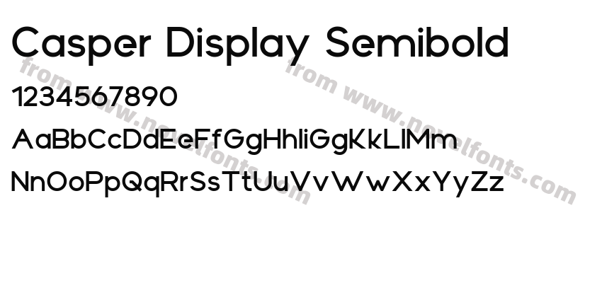 Casper Display SemiboldPreview