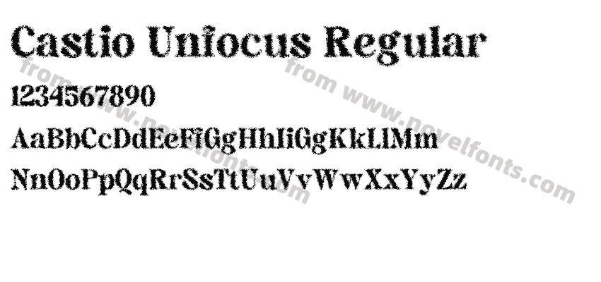Castio Unfocus RegularPreview