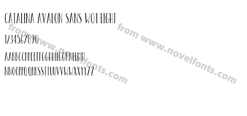Catalina Avalon Sans W01 LightPreview