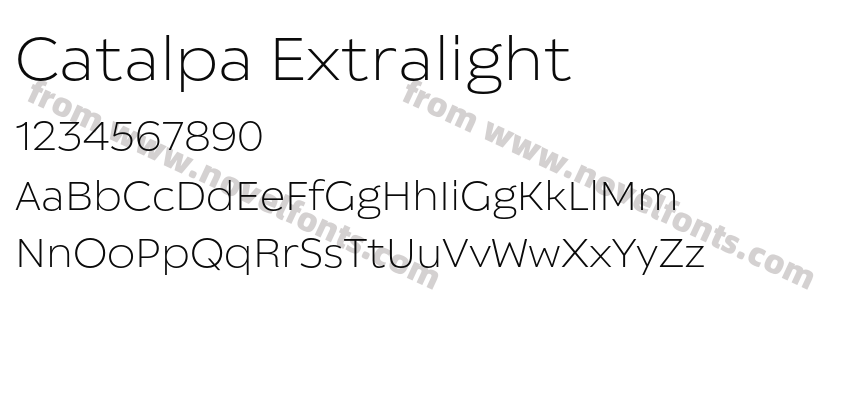 Catalpa ExtralightPreview