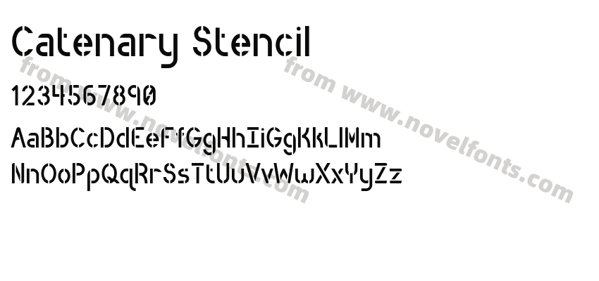 Catenary StencilPreview