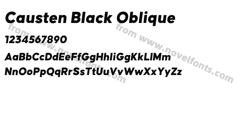 Causten Black ObliquePreview