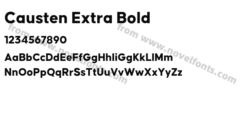 Causten Extra BoldPreview