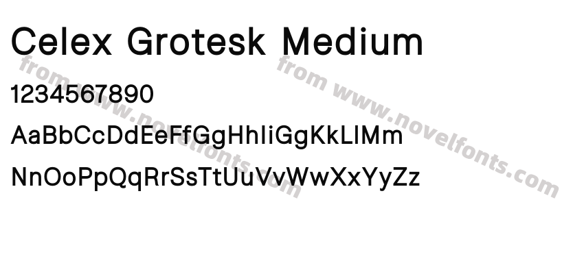 Celex Grotesk MediumPreview