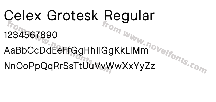 Celex Grotesk RegularPreview