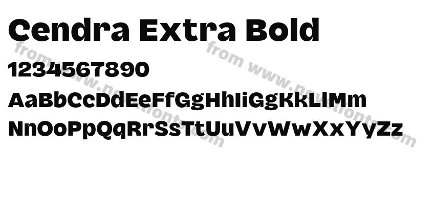 Cendra Extra BoldPreview