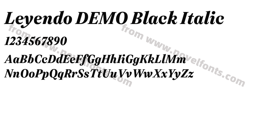 Leyendo DEMO Black ItalicPreview