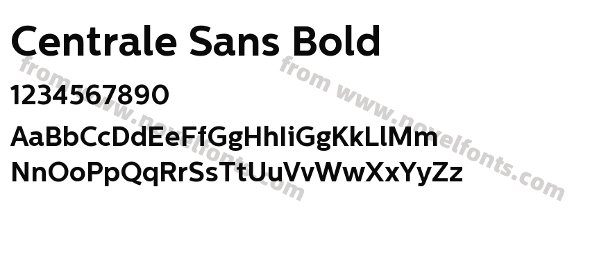 Centrale Sans BoldPreview
